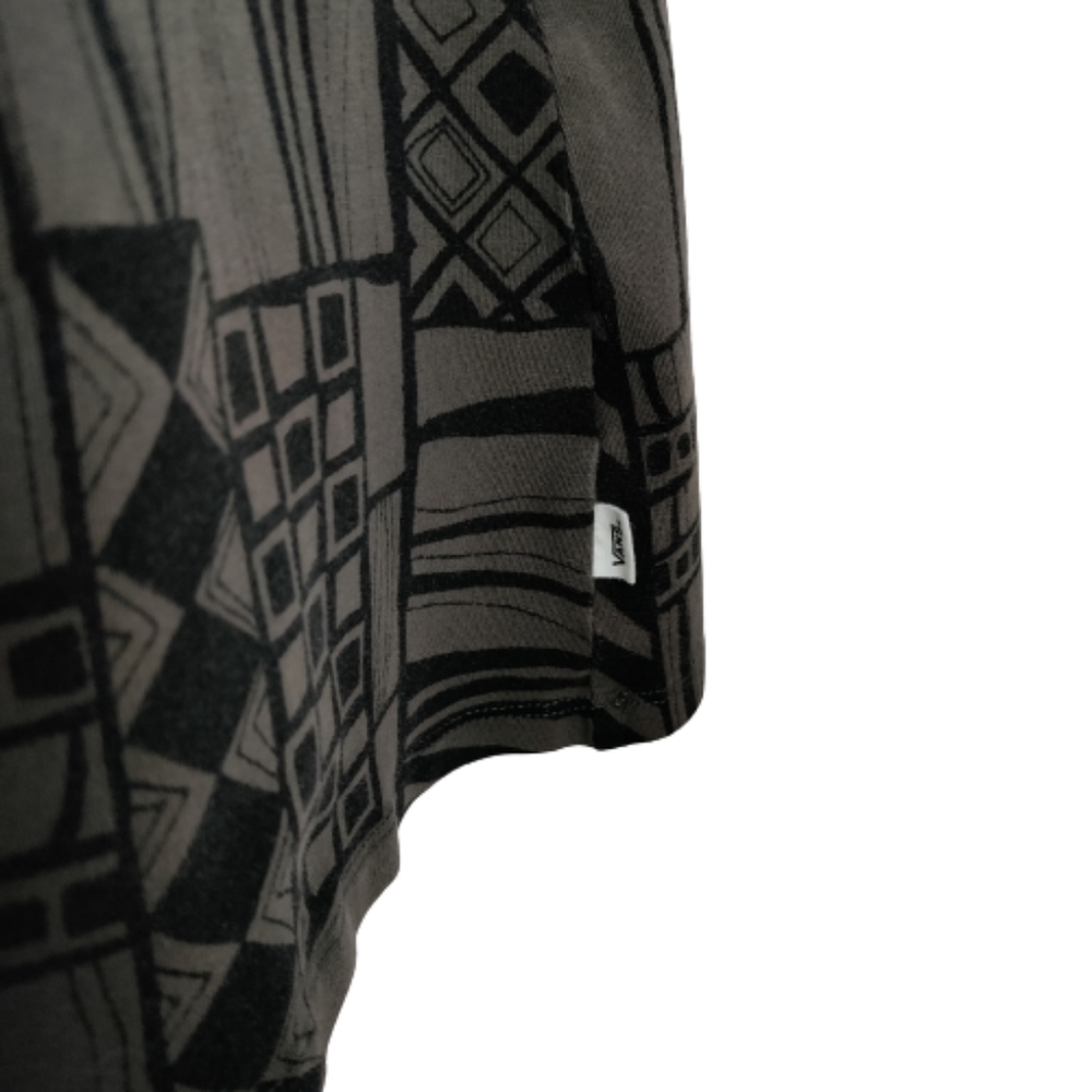 Vans women's geometric pattern skater dress size XL black and gray sleeveless - Picture 3 of 13